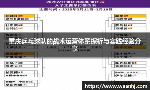 重庆乒乓球队的战术运营体系探析与实践经验分享